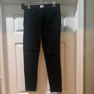 J CREW Lookout High Rise Skinny Classic Black Jeans